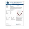 Image 3 : 58.59 CTW Ruby & Diamond Halo Necklace 10K Yellow Gold - REF-777A8X - 41335
