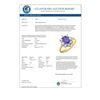 Image 2 : 2.75 CTW Tanzanite & Diamond Ring 14K Yellow Gold - REF-86W4F - 13423