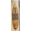 Image 1 : Primitive Painted, Carved Wooden Mask, Approx. 3'3 L, 10" W