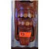 Image 2 : Primitive Painted, Carved Wooden Mask, 30” Long