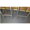 Image 2 : Qty 2 Metal-Frame Bar Stools (30" H), Padded Square Seats 16" x 16"