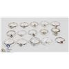 Image 1 : 8) LOT OF 15 STERLING SILVER CUBIC ZIRCONIA RINGS