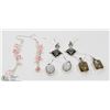 Image 1 : 20) LOT OF 4 STERLING SILVER GEMSTONE EARRINGS