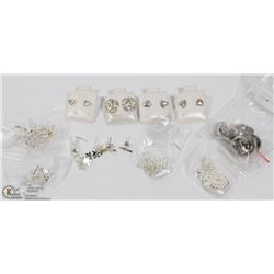37) LOT OF 10 STERLING SILVER EARRING