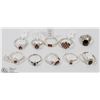Image 1 : 44) LOT OF 10 ASSORTED GARNET RINGS