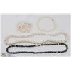 Image 1 : 47) LOT OF 4 FRESHWATER PEARL NECKLACES