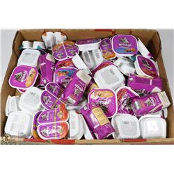 FLAT OF ASST WHISKAS WET CAT FOOD & CAT MILK