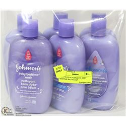 6 BOTTLES OF JOHNSONS BABY BEDTIME BATH SOAP