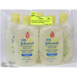6 BOTTLES OF JOHNSON HEAD TO TOE BABY WASH 266ML