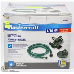 MASTERCRAFT 1/10HP NON-SUBMERSIBLE UTILITY PUMP