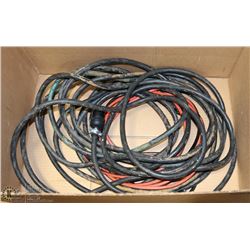 BOX OF HEAVY DUTY EXTENSION CORDS