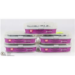 5 TUBS OF 1-1/2" X 10 DRYWALL SCREWS