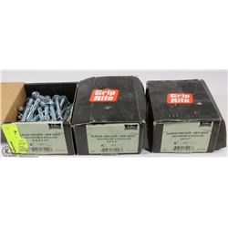 3 CASES OF SLEEVE ANCHOR HEX HEAD 5/16 X 2-1/2"