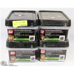 4 CASES OF 15 DEGREE COLLATED SIDING/FENCING NAILS
