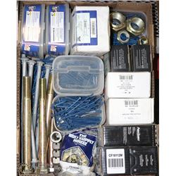 LARGE FLAT OF ASSORTED FASTENERS