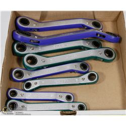 FLAT OF MASTERCRAFT RATCHETING WRENCHES, INCL