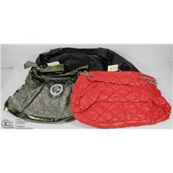 LOT OF 3 WOMENS PURSES