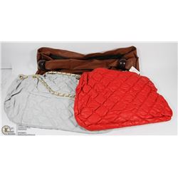 LOT OF 3 WOMENS PURSES