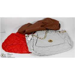 LOT OF 3 WOMENS PURSES