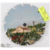 Image 1 : 7" HAND PAINTED SAWBLADE WALL HANGING
