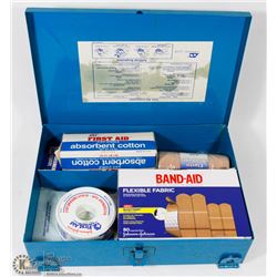 METAL WALL MOUNTABLE FIRST AID KIT