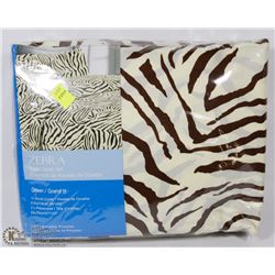 ZEBRA DUVET COVER SET SIZE QUEEN