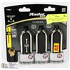Image 1 : 3 PACK MASTER LOCK TOUGH UNDER FIRE , COMES WITH