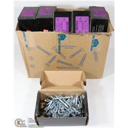 BOX OF 9 CASES OF GRIP RITE SPLIT DRIVE ANCHORS