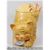 Image 1 : HAPPY KITTY COOKIE JAR. 10" TALL