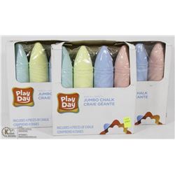 LOT OF THREE PLAY DAY JUMBO CHALK SETS