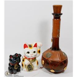 ESTATE BOX WITH GOOD LUCK CATS AND DECORATIVE