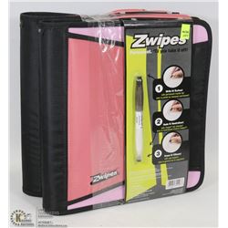 LOT OF 2 ZWIPES PINK 1 1/2" BINDERS