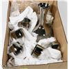 Image 1 : BOX W/CARAFE & 5 GLASS SET - SILVER