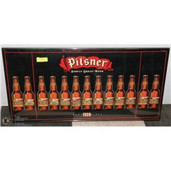20X28 FRAMED PILSNER BEER PICTURE