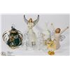 Image 1 : LOT OF GLASS AND CRYSTAL BELLS + ANGELS