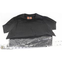 LOT OF 5 EXTRA SMALL BLACK T SHIRTS