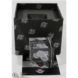 NEW CRYSTAL IMPRESSIONS PAPER WEIGHT