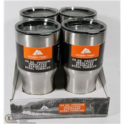LOT OF 4 OZARK TRAIL 30-OZ VACUUM INSULATED