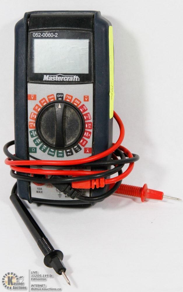 MASTERCRAFT MULTIMETER WITH LEADS