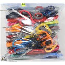 LARGE BAG OF APPROX 50 PAIRS OF ASSORTED SCISSORS
