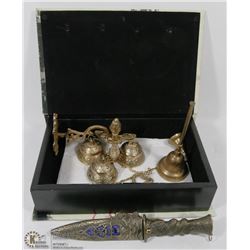 VINTAGE BRASS BELLS ETC