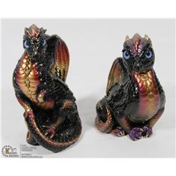 2 RARE 6 INCH WINDSTONE EDITION PURPLE DRAGONS