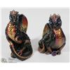Image 1 : 2 RARE 6 INCH WINDSTONE EDITION PURPLE DRAGONS