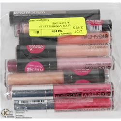 15 ASSORTED ANNABELLE LIP LAQUER & LIP SHINE