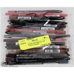 25 ASSORTED ANNABELLE LIP LINERS & EYE LINERS