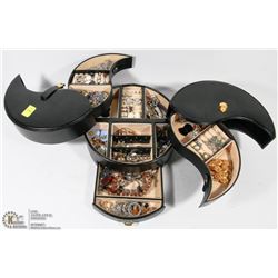 JEWELRY BOX WITH JEWELRY CONTENTS