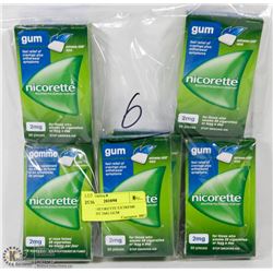 LOT OF 6 NICORETTE EXTREME CHILL MINT 2MG GUM