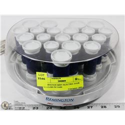 REMINGTON MIST ELECTRIC HAIR CURLERS W CASE