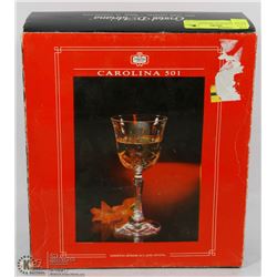 SET OF 6 CRYSTAL BRANDY GLASSES