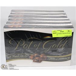 6 BOXES OF MILK CHOCOLATE POT OF GOLD